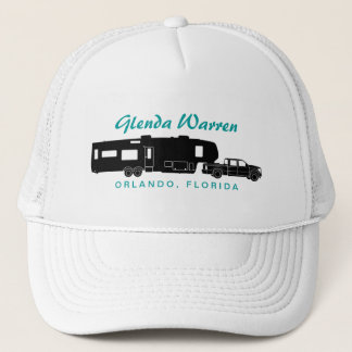 5e wiel RV Silhouette Graphic Trucker Pet