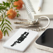 5e wiel RV Silhouette op Sleutelhanger (Voorkant Rechts)