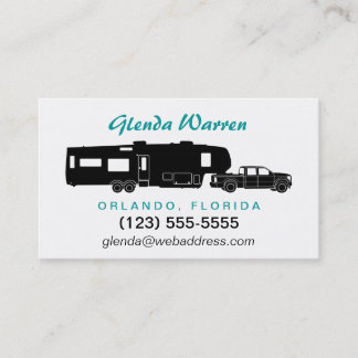 5e wiel RV Silhouette Personal Calling Card Contactkaartje