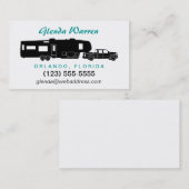 5e wiel RV Silhouette Personal Calling Card Contactkaartje (Voorkant / Achterkant)