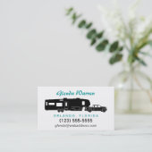 5e wiel RV Silhouette Personal Calling Card Contactkaartje (Staand voorkant)