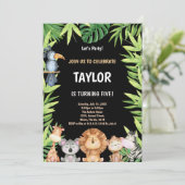 5e Wild One Verjaardag Uitnodigingen (Staand voorkant)