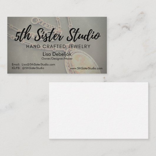 5e zuster Studio Visitekaartje (Voorkant / Achterkant)