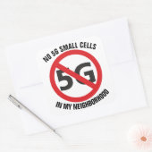 5G kleine cellen, niet in mijn buurt sticker (Envelop)