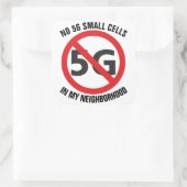 5G kleine cellen, niet in mijn buurt sticker (Tas)