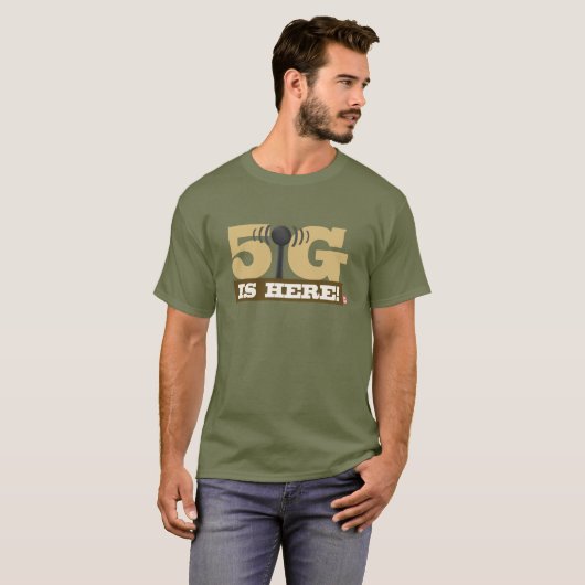5G mobiel netwerk is hier! T-shirt (Voorkant volledig)