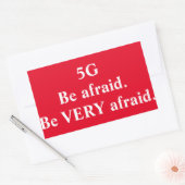 5G: Wees erg bang sticker (Envelop)