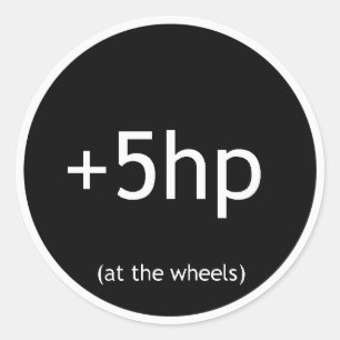 +5HP RONDE STICKER