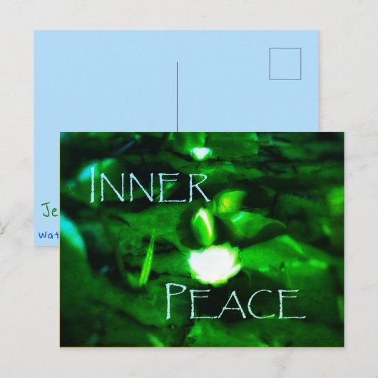 5INER PEACE WATERLILY BRIEFKAART (Voorkant / Achterkant)