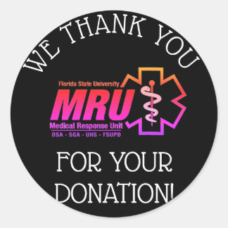 5K/event donatie dank u stickers