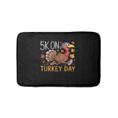 5K op Turkije Dag Thanksgiving Running Classic T-S Badmat (Voorkant)