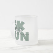 5K Run Groene Sporten Hardlopen Matglas Koffiemok (Voorkant links)