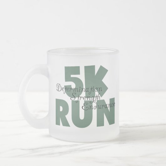 5K Run Groene Sporten Hardlopen Matglas Koffiemok (Links)