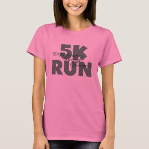 5K Run Groene Sporten Hardlopen T-shirt