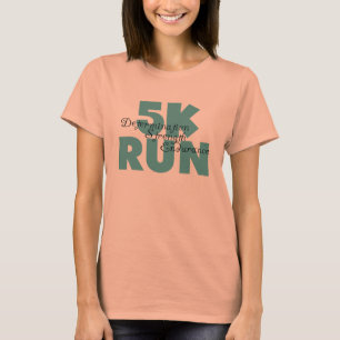 5K Run Groene Sporten Hardlopen T-shirt