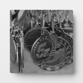 5K Run Medals B&W foto Fotoplaat (Voorkant)