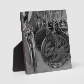 5K Run Medals B&W foto Fotoplaat (Voorkant)