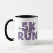 5K Run Paarse inspirerende loper Mok (Links)