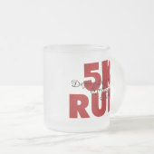 5K Run Red Matglas Koffiemok (Voorkant rechts)