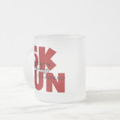 5K Run Red Matglas Koffiemok (Voorkant links)