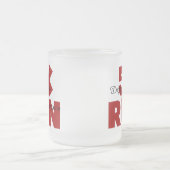 5K Run Red Matglas Koffiemok (Center)