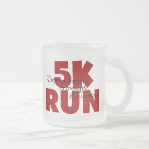 5K Run Red Matglas Koffiemok