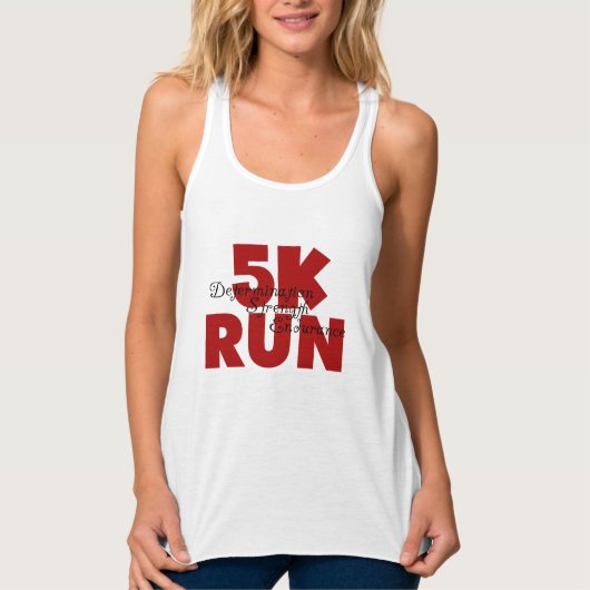5K Run Red Tanktop (Voorkant)