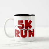 5K Run Red Tweekleurige Koffiemok (Links)