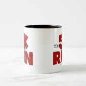 5K Run Red Tweekleurige Koffiemok (Center)