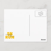 5K Run Yellow Briefkaart (Achterkant)