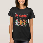 5k Squad Shirt Funny Christmas Running Team (Voorkant)