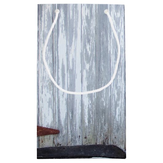 5lx3wx8.5h kleine geschenkzak wit wassen hout schu klein cadeauzakje (Achterkant)