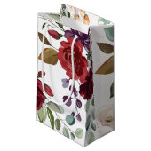 5lx3wx8.5h kleine geschenkzak witte rozen gouden g klein cadeauzakje (Voorkant Gekanteld)