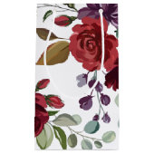 5lx3wx8.5h kleine geschenkzak witte rozen gouden g klein cadeauzakje (Voorkant)