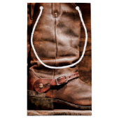 5lx3wx8.5h Kleine Gift Bag Cowboy Laarzen Schuur H Klein Cadeauzakje (Achterkant)
