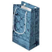 5lx3wx8.5h Kleine Gift Bag Rustieke Tin Panel Plaf Klein Cadeauzakje (Achterkant Gekanteld)