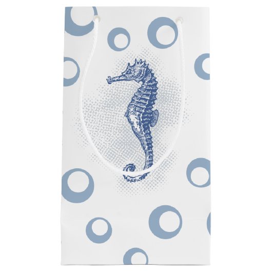 5lx3wx8.5h Kleine Gift Bag Seahorse Ocean Beach Klein Cadeauzakje (Voorkant)