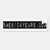 5mannen104 years.com bumpersticker (Voorkant)