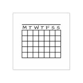 5mm Dot Grid Journal Habit Tracker Maand Kalender Rubberstempel (Afrduk)