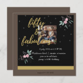 5o de fantastische verjaardag kaart (Voorkant / Achterkant)