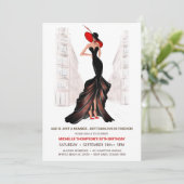 5O EN FANTASTISCHE ELEGANTE CHIQUE VERJAARDAG VAN  KAART (Staand voorkant)