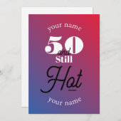 5O en nog steeds heet Kaart (Voorkant / Achterkant)