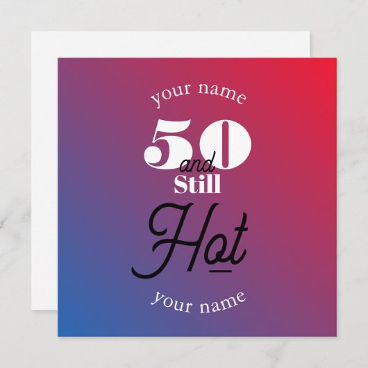 5O en nog warm (Voorkant / Achterkant)