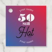 5O en nog warm Bedankjes Labels (Voorkant)