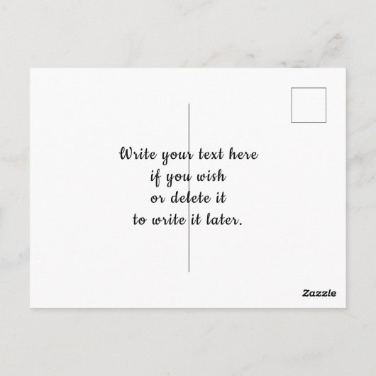 5O en nog warm Briefkaart (Achterkant)