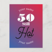 5O en nog warm Briefkaart (Voorkant)