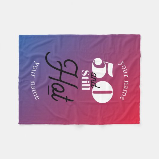 5O en nog warm Fleece Deken (Voorkant (Horizontaal))