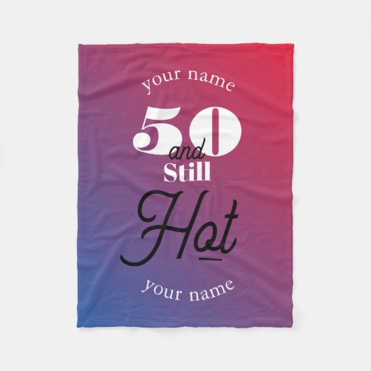 5O en nog warm Fleece Deken (Voorkant)