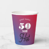 5O en nog warm Papieren Bekers (Achterkant)