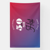 5O en nog warm Spandoek (Verticaal)